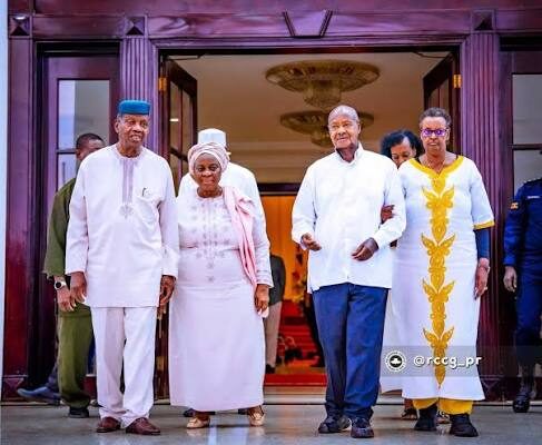 Ugandan President Museveni Hosts Pastor Adeboye and Wife at State Dinner