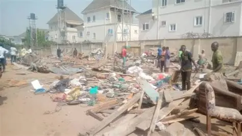 demolished buildings