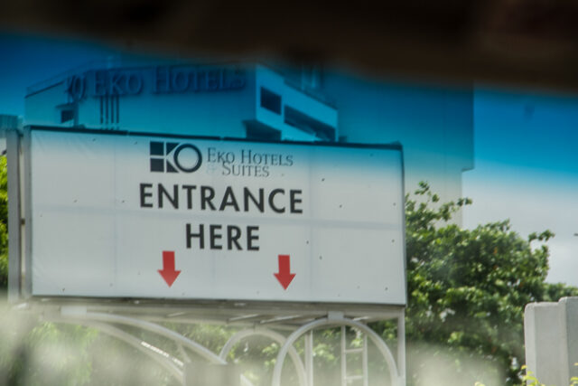 Eko Hotel and Suites in Victoria Island Lagos, archival venue photograph, not a photo of Bovi's October 2026 performance